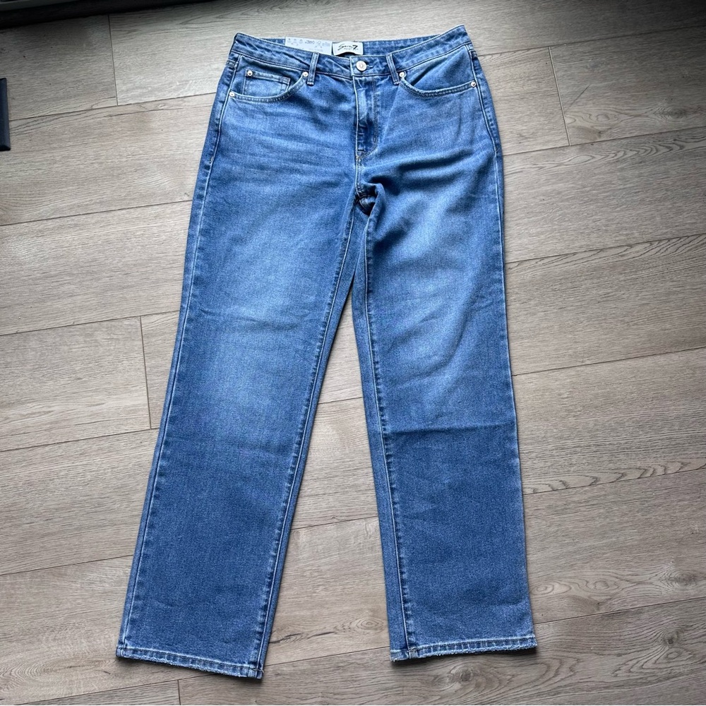 Seven7 Loose Straight Jeans‎ Size 6 High Rise NWT Authentic Wash